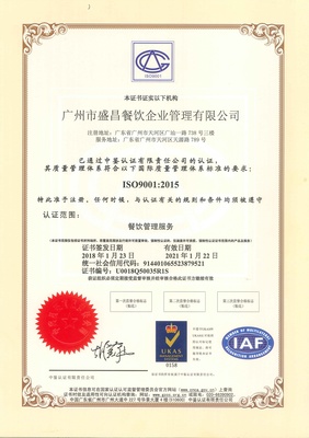ISO9001:2008國際質(zhì)量管理體系認(rèn)證證書